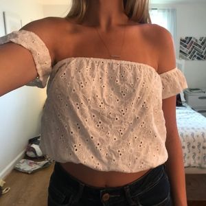 RARE White Lace Brandy Melville top